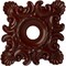 Ekena Millwork Crawley Medallion (Canopies up to 6 3/4"), 18"W x 18"H x 3 1/4"ID x 1 1/2"P, Brushed Mahogany CM18CRBMF - alternate 1